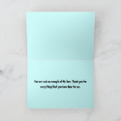 Christlich danke zu kardieren (Innenseite)