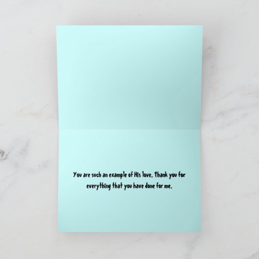 Christlich danke zu kardieren (Innenseite)