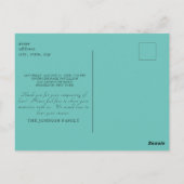 Christlich dann Singt mein Soul Feier des Lebens Postkarte (Rückseite)