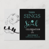 Christlich dann Singt mein Soul Feier des Lebens Postkarte (Vorderseite)