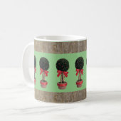 Christlich dekorierte Topiary Trees. Kaffeetasse (Vorderseite Links)
