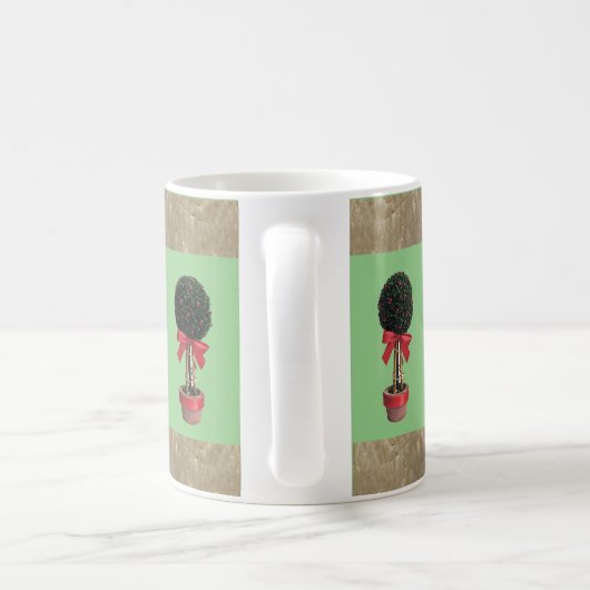 Christlich dekorierte Topiary Trees. Kaffeetasse (Henkel)