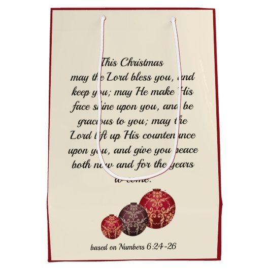 Christlich | DER HERRLICHE BEGEISTERT SIE | Christ Mittlere Geschenktüte (Rückseite)