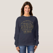 Christlich die Segen-Zahlen 6:24-26 Gold Sweatshirt (Vorne ganz)