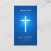 Christlich - dunkelblau visitenkarte (Vorderseite)