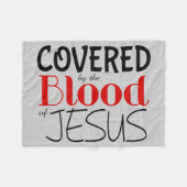 Christlich DURCH BLUT DES JESUS Fleece Blanket (Vorderseite (Horizontal))