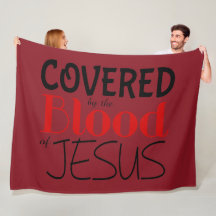 Christlich DURCH BLUT DES JESUS Fleece Blanket