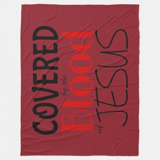 Christlich DURCH BLUT DES JESUS Fleece Blanket (Vorderseite)