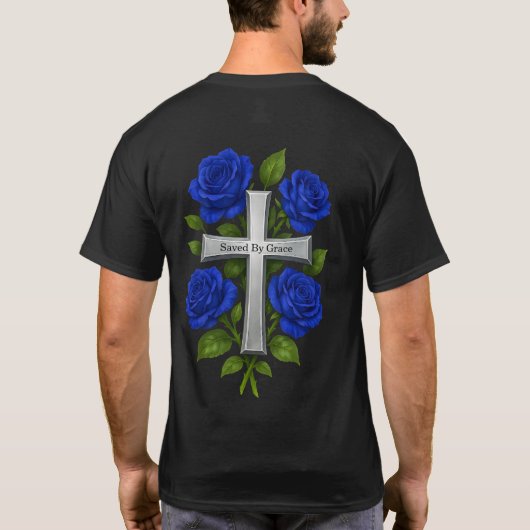Christlich Durch Gnade Gerettet T-Shirt (Rückseite)