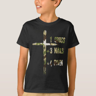 Christlich Ein Kreuz Plus Drei Nägel Gleich Vergeb T-Shirt