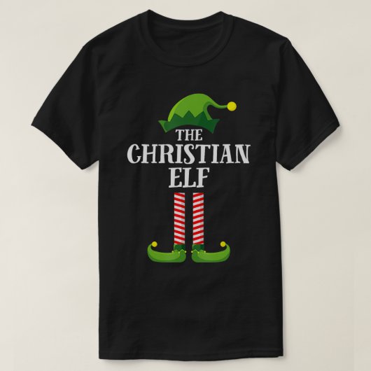 Christlich Elf Matching Family Group - Weihnachtsf T-Shirt (Design vorne)