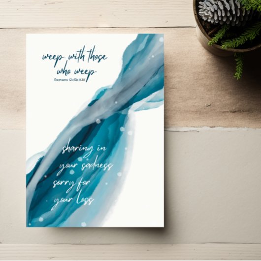 Christlich | Entschuldigung für Ihren Verlust | Sy Karte