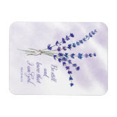 Christlich Ermutigend Lavendel mit der Schrift Magnet (Horizontal)