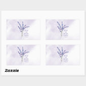 Christlich Ermutigend Lavendel mit der Schrift Rechteckiger Aufkleber (Blatt)