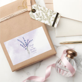Christlich Ermutigend Lavendel mit der Schrift Rechteckiger Aufkleber
