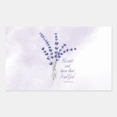 Christlich Ermutigend Lavendel mit der Schrift Rechteckiger Aufkleber (Vorderseite)