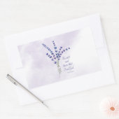 Christlich Ermutigend Lavendel mit der Schrift Rechteckiger Aufkleber (Umschlag)