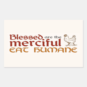 Christlich "essen Sie menschlichen" Aufkleber