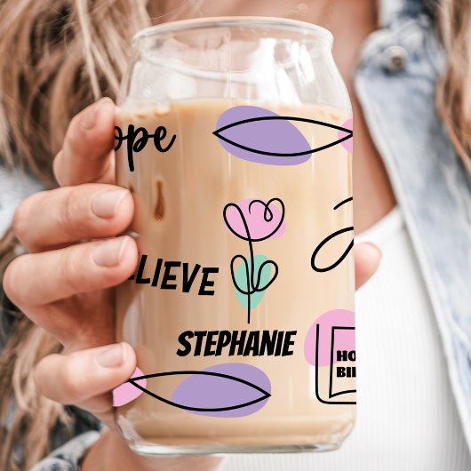 Christlich Faith Individuelle Name Dosenglas