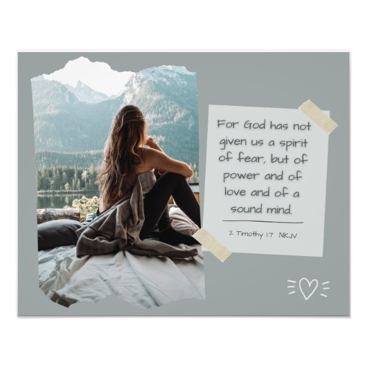 Christlich Faith Inspiration Message Poster (Vorne)