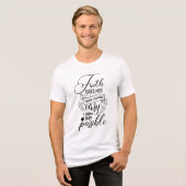 Christlich Faith Inspiration Zitat T-ShirtT-Shirt Tri-Blend Shirt (Vorderseite voll)
