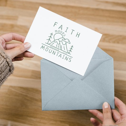Christlich Faith Moves Mountain Bible Verse Name
