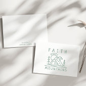 Christlich Faith Moves Mountain Bible Verse Name