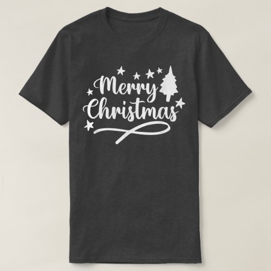 Christlich Faith Xmas Tree gesegnete Ferien Merry  T-Shirt (Design vorne)