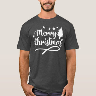 Christlich Faith Xmas Tree gesegnete Ferien Merry T-Shirt