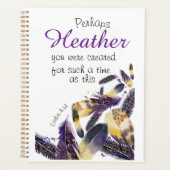 Christlich Feather Esther Bible Verse Faith 2021 Planer (Vorderseite)