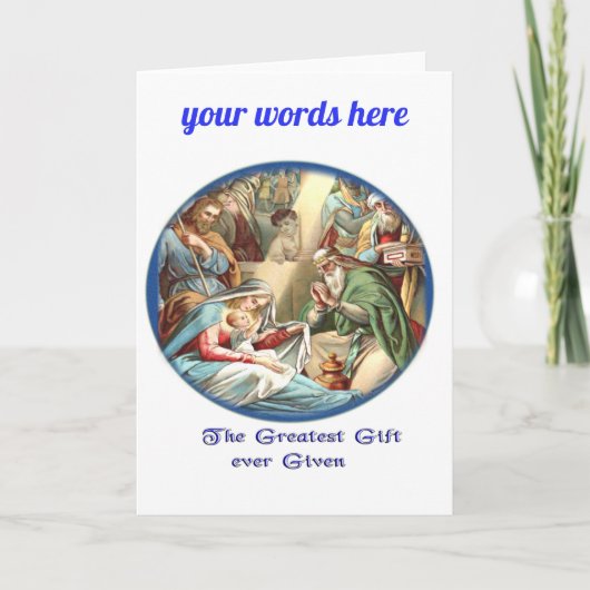 christlich feiertagskarte (Vorderseite)