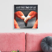 Christlich Flamingo NUR DIE BEIDEN DER US-Schrift Leinwanddruck (Insitu (Wohnzimmer))