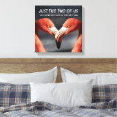 Christlich Flamingo NUR DIE BEIDEN DER US-Schrift Leinwanddruck (Insitu (Schlafzimmer))