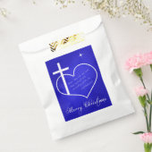 Christlich frohe Weihnachten blau Geschenktütchen (Versiegelt)