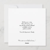 Christlich frohe Weihnachten JESUS IST DER GRUND (Rückseite)