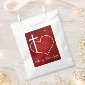 Christlich frohe Weihnachten rot Geschenktütchen (Ausgeschnitten)