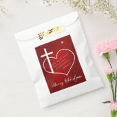 Christlich frohe Weihnachten rot Geschenktütchen (Versiegelt)