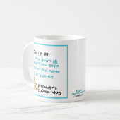 Christlich Funny Cartoon Angel Diet Tipp Nr. 1 Zie Kaffeetasse (Vorderseite Links)