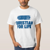 Christlich für das Leben, christliches Shirt, Cust T-Shirt (Vorderseite)