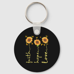 Christlich für die Liebe der Sonnenblumen Schlüsselanhänger