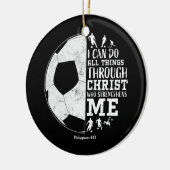Christlich Fußball - alles, was ich durch Keramik Ornament (Links)
