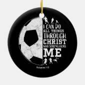 Christlich Fußball - alles, was ich durch Keramik Ornament (Hinten)