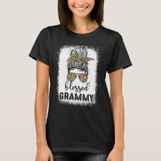 Christlich gebleicht Messy Bun gesegnet Grammy Mut T-Shirt