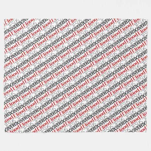 Christlich GEDECKT DURCH BLUT DES JESUS-GEBÄUDES Fleecedecke (Vorderseite (Horizontal))