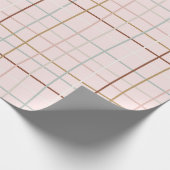 Christlich gekrümmte Linien - in Rosa Geschenkpapier (Ecke)