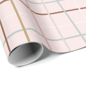 Christlich gekrümmte Linien - in Rosa Geschenkpapier (Rolleneckpunkt)