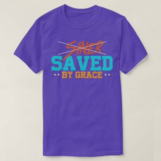 CHRISTLICH GERETTET GRACE T-Shirt (Design vorne)