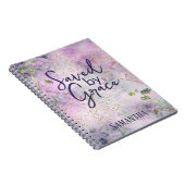 Christlich Gerettet von Grace Glam Chic Girly Glit Notizblock (Rechte Seite)