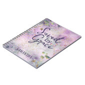 Christlich Gerettet von Grace Glam Chic Girly Glit Notizblock (Linke Seite)