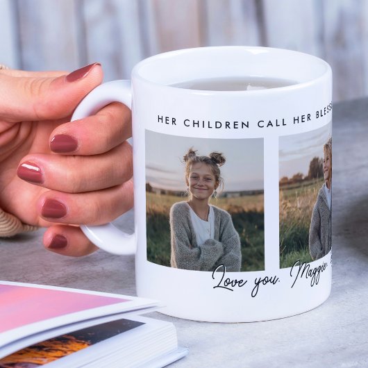 Christlich gesegnete Mama Geschenk Foto Collage Mi Kaffeetasse